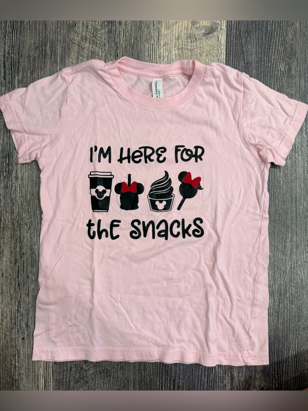 I’m just here for the snacks Kids Disney EPCOT Tee